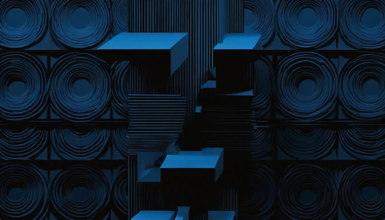 Abstract graduated volume steps illustration in aqua-cyan on dark navy — decorative header for Aquarium Dosing Pumps