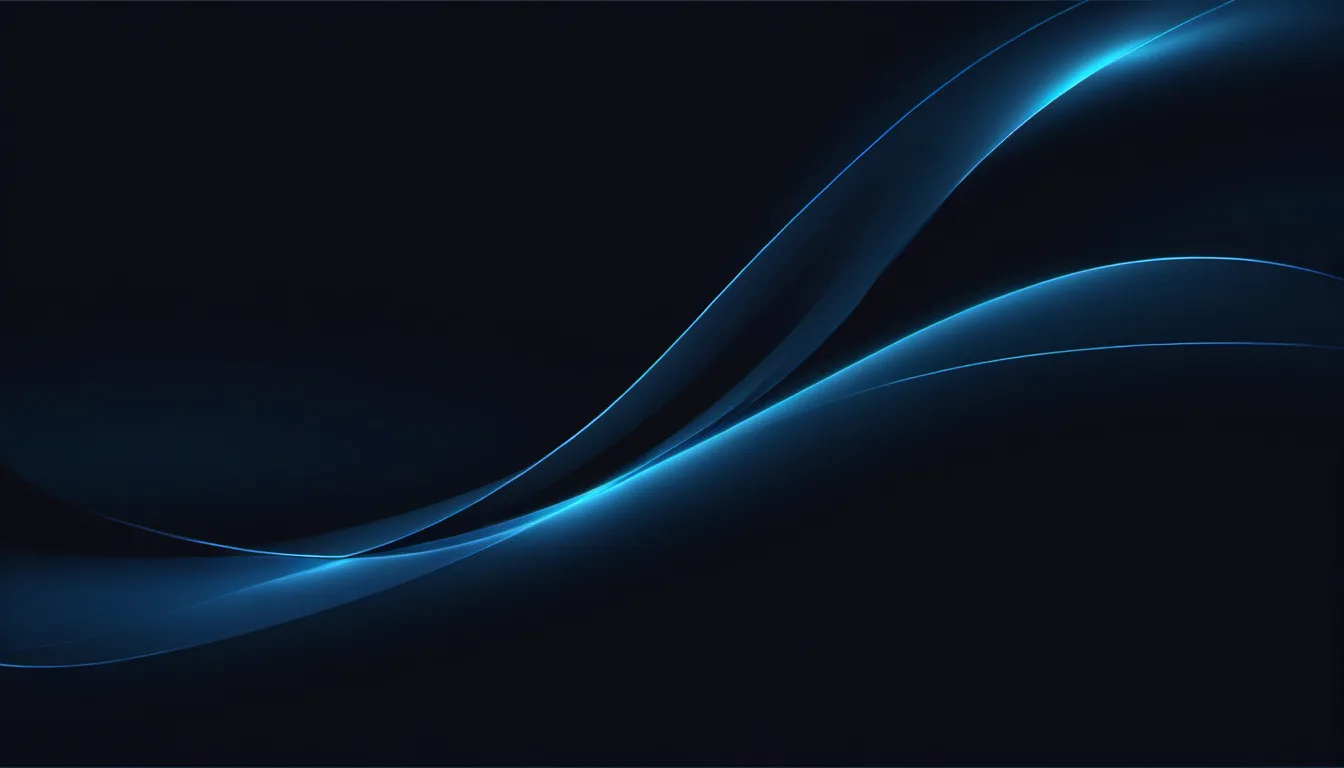 Abstract flow against draw illustration in aqua-cyan on dark navy — decorative header for Wave Maker ' Circulation Pump Spec Comparison